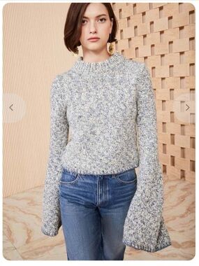 Ulla Johnson Luisa Marbled Wool Blend Pullover size Small